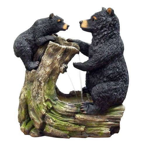USA1132 26 in. Bear & Cub Fountain Without Light