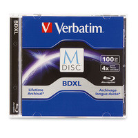 Picture of Verbatim 98912 M-Disc BDXL 100GB 4X with Branded Surface - Jewel Case Box