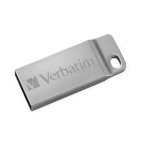 Picture of Verbatim 98750 64GB Metal Executive USB Flash Drive - Silver