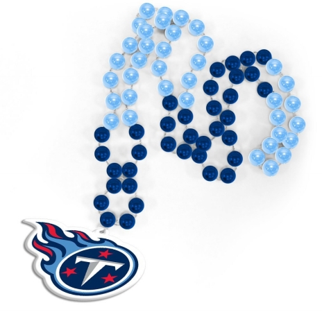 Picture of Tennessee Titans Beads with Medallion Mardi Gras Style