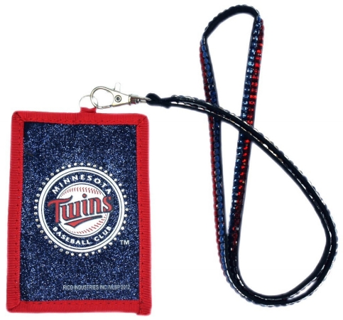 Picture of Minnesota Twins Wallet Beaded Lanyard Style