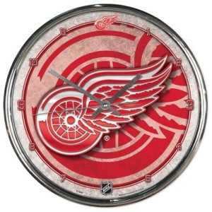 Picture of Detroit Red Wings Round Chrome Wall Clock