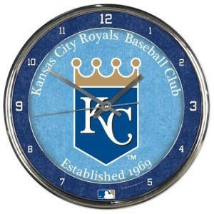 Picture of Kansas City Royals Round Chrome Wall Clock