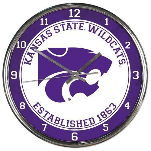 Picture of Kansas State Wildcats Round Chrome Wall Clock