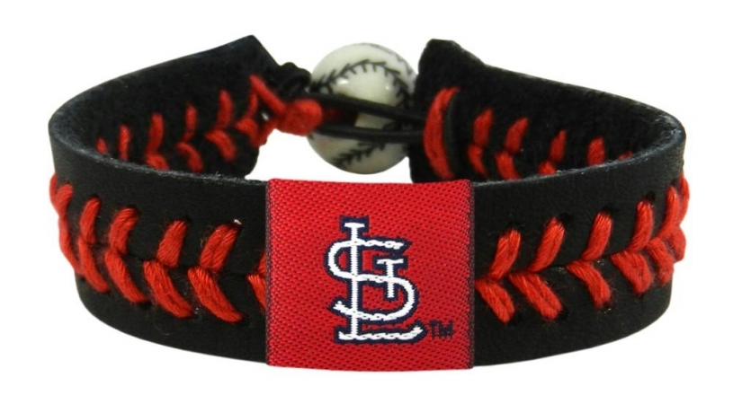 Picture of St. Louis Cardinals Bracelet Team Color Baseball StL Logo