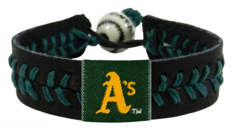 Picture of Oakland Athletics Bracelet Team Color Baseball Black