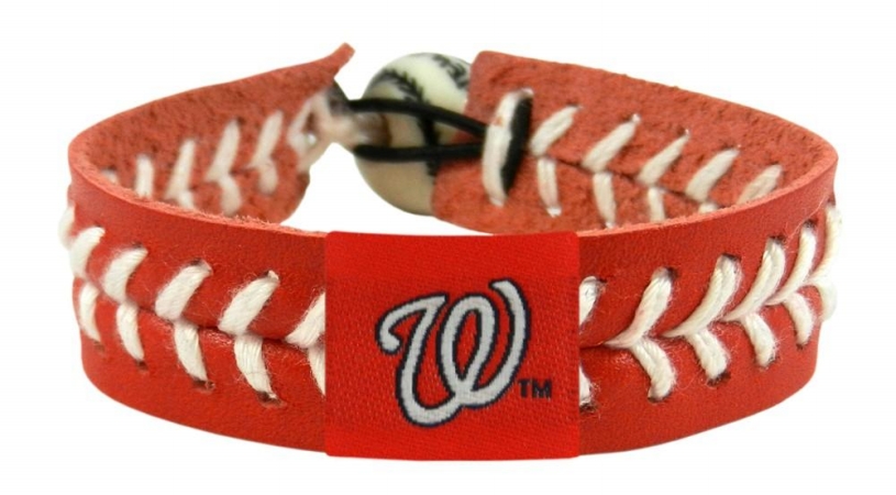 Picture of Washington Nationals Bracelet Team Color Baseball