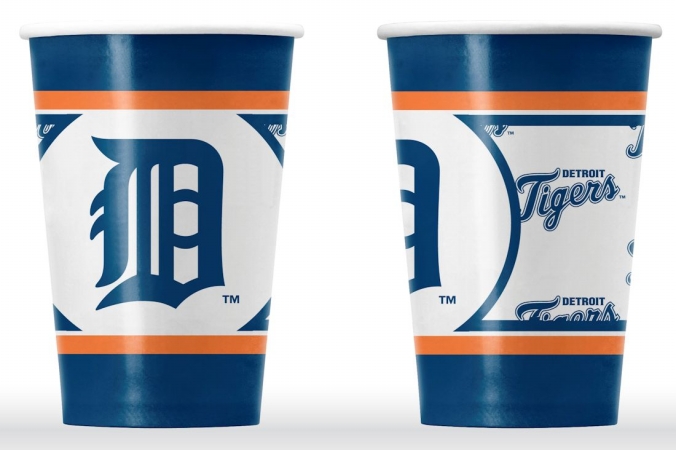 Picture of Detroit Tigers Disposable Paper Cups