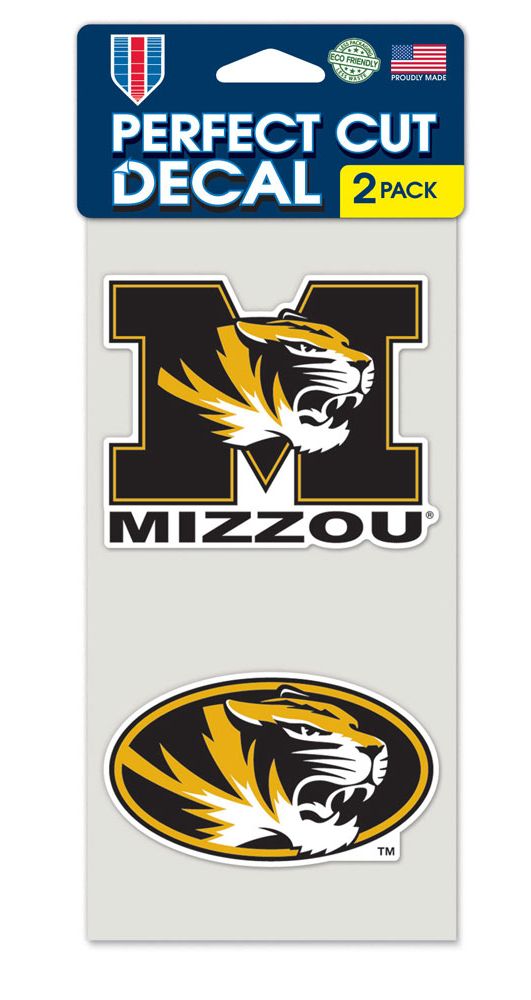 Missouri Tigers Set of 2 Die Cut Decals