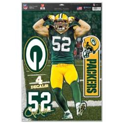 Picture of Green Bay Packers Clay Matthews Decal 11x17 Multi Use