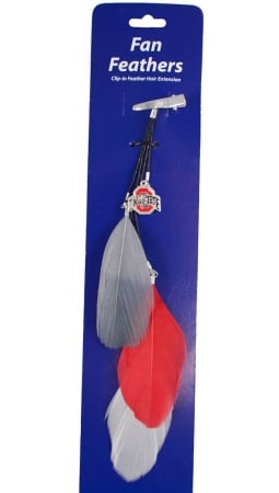 Picture of Ohio State Buckeyes Team Color Feather Hair Clip