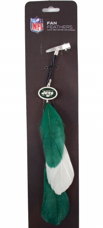 New York Jets Team Color Feather Hair Clip