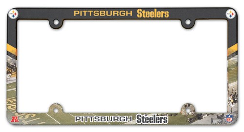 Picture of Pittsburgh Steelers License Plate Frame Plastic Full Color Style