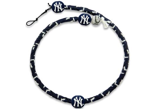 Picture of New York Yankees Necklace Frozen Rope Team Color Baseball