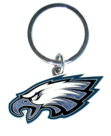 Picture of Philadelphia Eagles Chrome Logo Cut Keychain