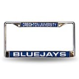 Picture of Creighton Bluejays License Plate Frame Laser Cut Chrome