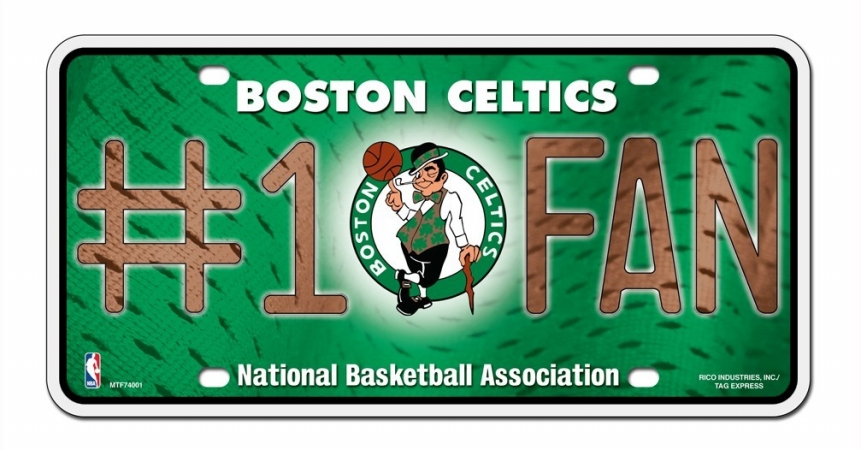 Picture of Boston Celtics License Plate #1 Fan