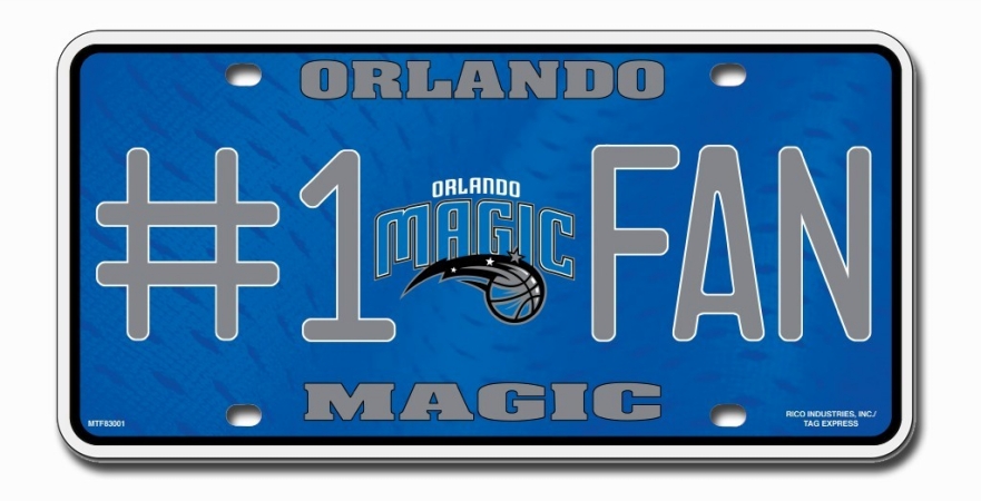 Orlando Magic License Plate #1 Fan -  Rico Industries, 9474630272