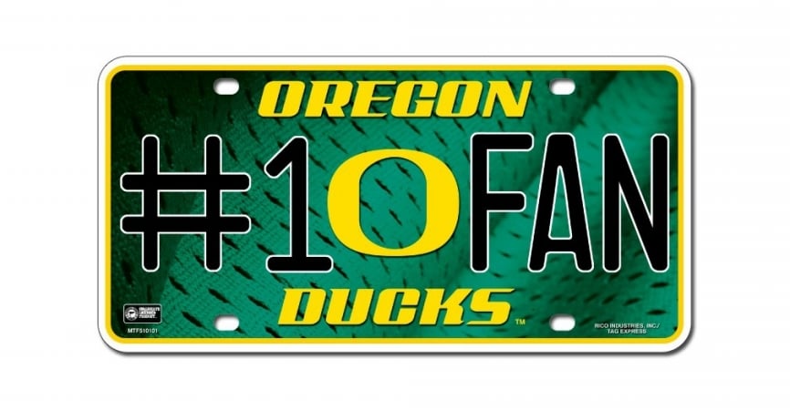 Picture of Oregon Ducks License Plate #1 Fan