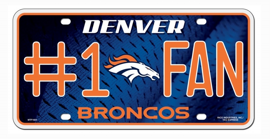 Picture of Denver Broncos License Plate #1 Fan
