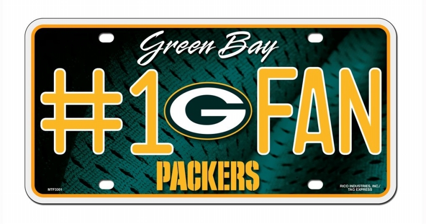 Picture of Green Bay Packers License Plate #1 Fan