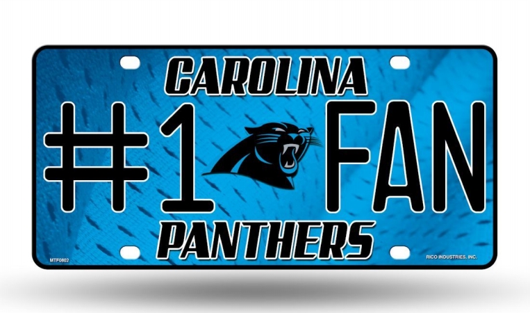 Picture of Carolina Panthers License Plate #1 Fan