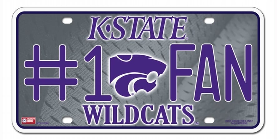 Picture of Kansas State Wildcats License Plate #1 Fan
