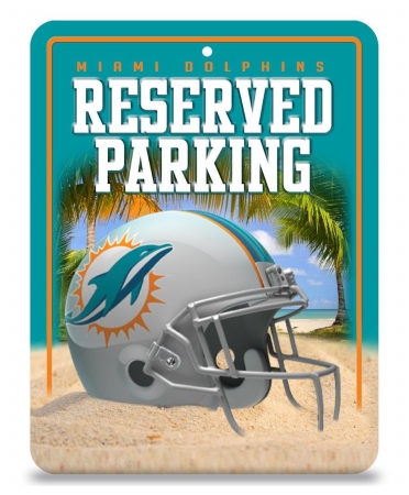 Picture of Miami Dolphins Sign Metal Parking