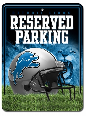Picture of Detroit Lions Metal Parking Sign