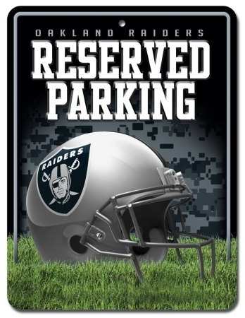 Picture of Oakland Raiders Metal Parking Sign