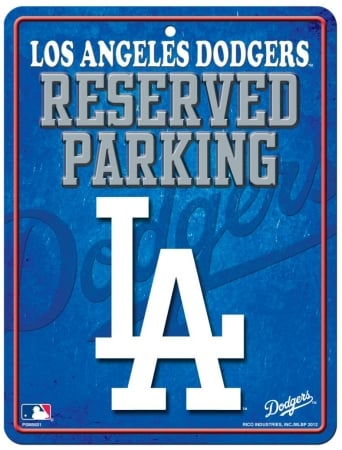 Picture of Los Angeles Dodgers Metal Parking Sign