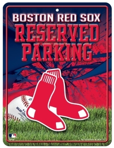 Picture of Boston Red Sox Sign Metal Parking