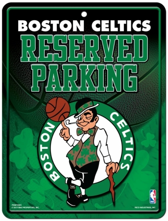 Picture of Boston Celtics Sign Metal Parking Special Order
