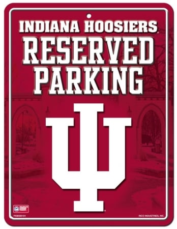 Picture of Indiana Hoosiers Metal Parking Sign
