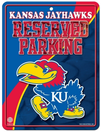 Picture of Kansas Jayhawks Metal Parking Sign