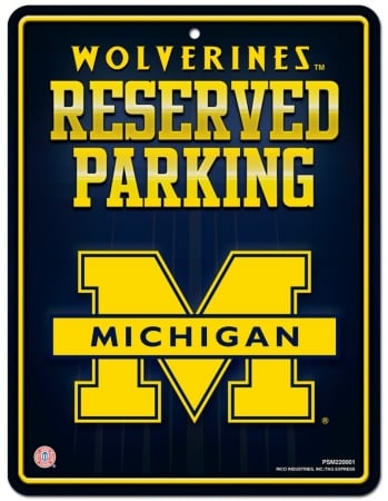Picture of Michigan Wolverines Metal Parking Sign