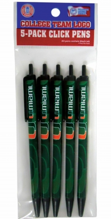 Miami Hurricanes Click Pens