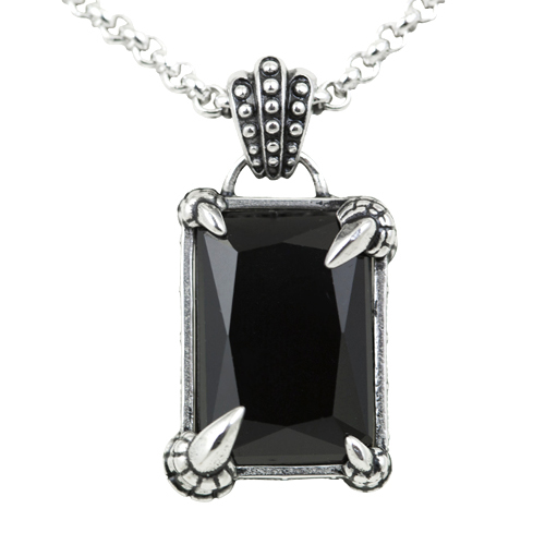 Picture of Controse CN033 Dragon Claw Seal Black Necklace