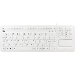 Adesso  protective Waterproof Touchpad Keyboard  White