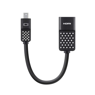 Belkin – Mini Display Port-to-HDMI Adapter – Black/White