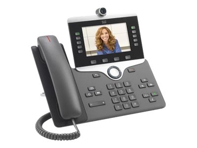 Picture of Cisco CP-8845-K9 IP Phone 8845 - IP Video Phone - Digital Camera&#44; Bluetooth Interface