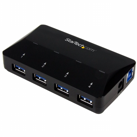 Picture of Startech.com ST53004U1C 4-Port USB 3.0 Hub Plus Dedicated Charging