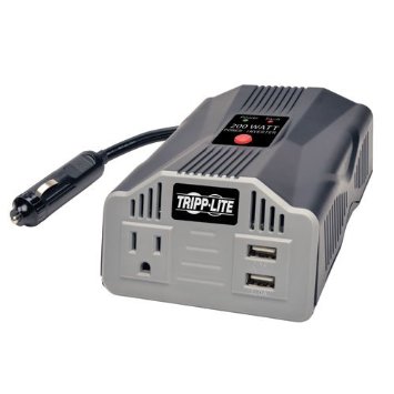 Picture of Tripp Lite PV200USB 200W Car Inverter 2-Port USB Charging 1 Outlet