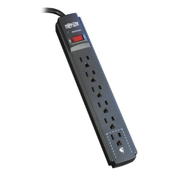 Surge 6 Outlet Cord Black- 15 ft - TRIPP LITE TLP615B