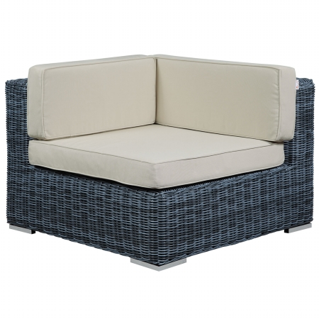 EEI-1870 Summon Outdoor Patio Corner, Canvas Antique Beige
