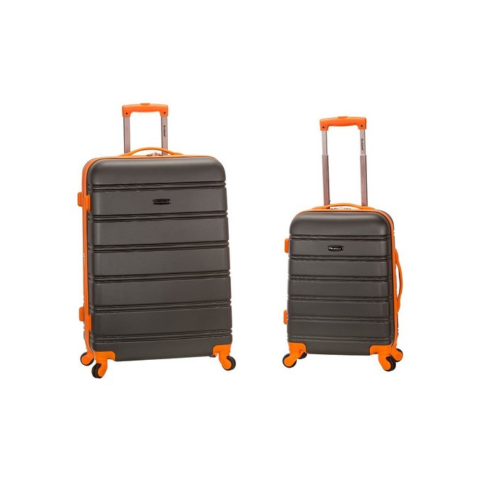 Picture of Foxluggage F225-CHARCOAL Expandable Abs Spinner Set&#44; 2 Pieces