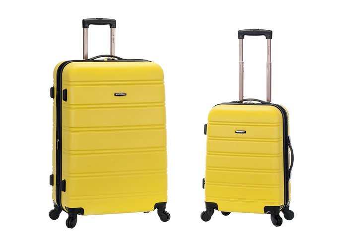 Picture of Foxluggage F225-YELLOW Expandable Abs Spinner Set&#44; 2 Pieces