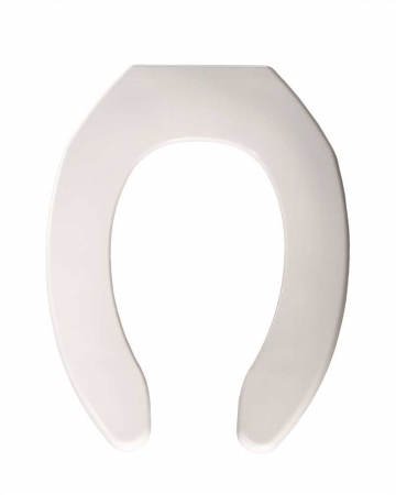 Picture of Bemis 1055 000 Bemis Plastic White Elongated Without Cover Toilet Seat