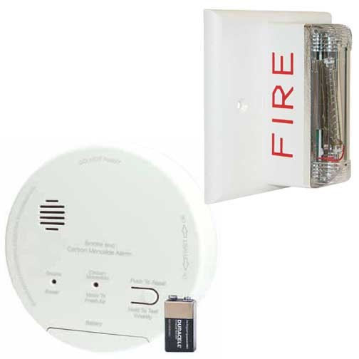 Picture of Cicso Independent GEN-GN503FF-KIT1 Hard Wired T3 Smoke &amp; T4 Carbon Monoxide Photoelectric Alarm with Wall Strobe