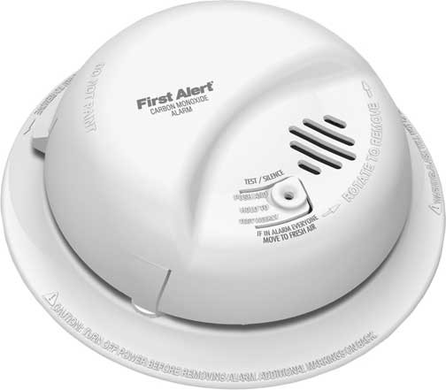Picture of Cicso Independent HC-CO5120BN BRK Electronics CO5120BN Hard Wired T4 Carbon Monoxide Alarm With Backup
